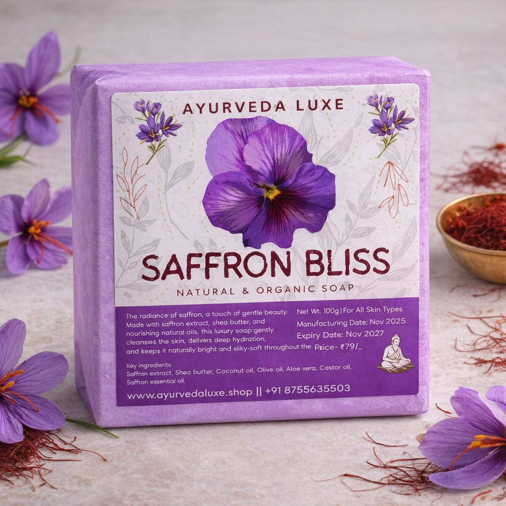 Saffron Bliss – 100% Chemical-Free Handcrafted Soap